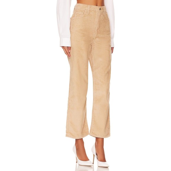 Levis Premium Ribcage Straight Ankle Jean 25 27 Granola Brown Corduroy Pants New - Picture 14 of 16